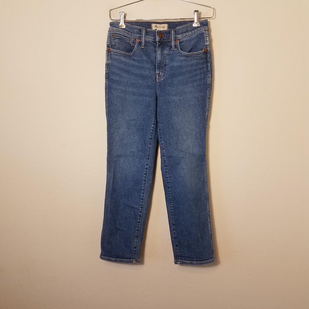 Madewell Jeans Womens 26P 26 Petite Stovepipe Leaside Wash Denim NF714